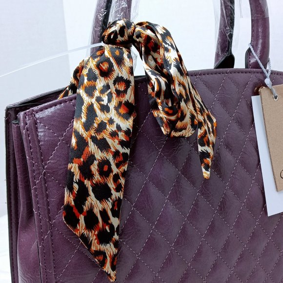 Handbags - Purple Quilted Handbag
